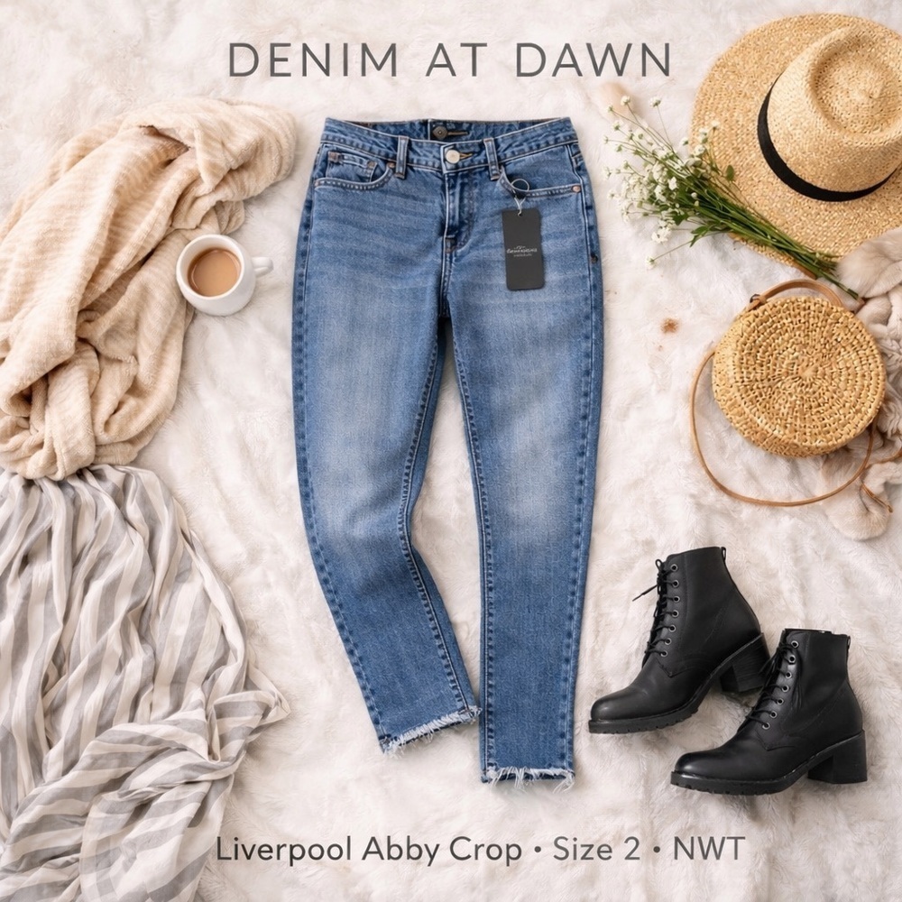 Liverpool Los Angeles Abby Crop Eco-Friendly Skinny Jeans – Size 2 NWT 🌿
